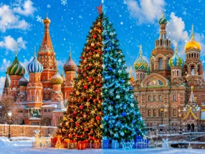 Новогодняя Сказка на двоих: Москва и Петербург